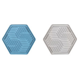 Flamingo Antischlingnapf Leckmatte Bean sechseckig – Bild 1 von 7