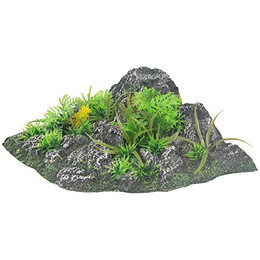 Produktbild von Flamingo Aquariendeko Condroz Felsen mit Pflanze Winkel