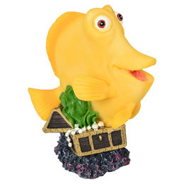 Flamingo Aquarium Dekoration Leto gelber Fisch – Bild 1 von 7