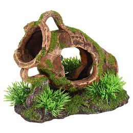 Flamingo Aquarium Dekoration Moza Krug mit Pflanze – Bild 1 von 4