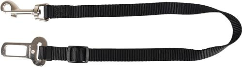 Flamingo Autogurt Verbindungsstück Kura für kleine Hunde schwarz – Bild 1 von 3