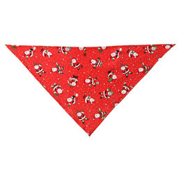Flamingo Bandana Mik mit Weihnachtsmotiv rot – Bild 1 von 3