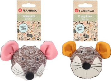 Produktbild von Flamingo Britty Maus mit Ball Welpenspielzeug