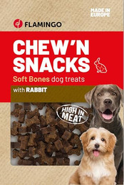Produktbild von Flamingo Chew'n Snack Knochen mit Kaninchen - 150 g