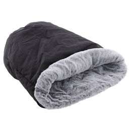 Flamingo Dorsa 2in1 Schlafsack schwarz für Katzen – Bild 1 von 5