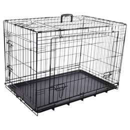 Flamingo Drahtkäfig Schiebetür Nyo Schwarz M – Bild 1 von 7