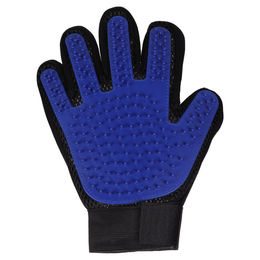 Flamingo Fellpflegehandschuh Mandy blau/schwarz – Bild 1 von 4