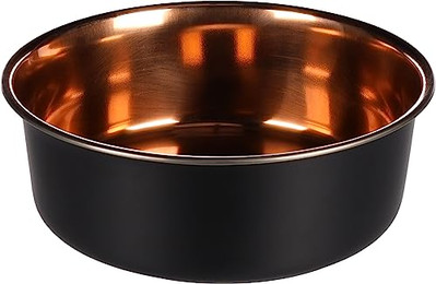 Produktbild von Flamingo Fress- & Trinknapf Ezra rund Schwarz/Kupfer - 1,8 l