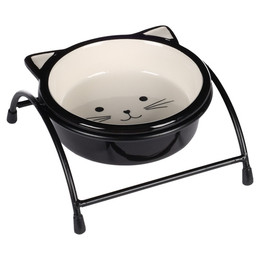 Produktbild von Flamingo Fress- und Trinknapf Ansu schwarz/weiß - 230 ml