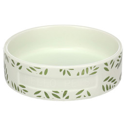 Produktbild von Flamingo Fress- und Trinknapf Leafs rund grün - 200 ml