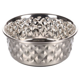 Produktbild von Flamingo Futter- und Trinknapf Diami rund Edelstahl - 500 ml