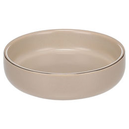 Flamingo Futter- und Trinknapf Eram rund/flach beige für Katzen - 200 ml – Bild 1 von 6
