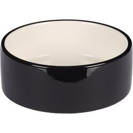 Produktbild von Flamingo Futter- und Trinknapf Hund Rocky Keramik Schwarz Rund - 0,4 l