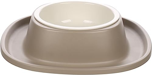 Produktbild von Flamingo Futter- und Trinknapf Ilko taupe für Hunde - 0,6 l