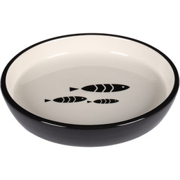 Produktbild von Flamingo Futter- und Trinknapf Katze Sardi Keramik Rund 400ml - 400 ml