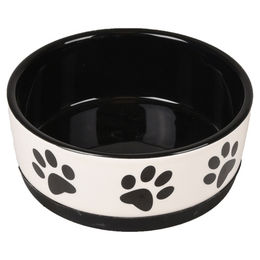 Flamingo Futter- und Trinknapf Kenzo Keramik schwarz/weiß - 440 ml – Bild 1 von 10