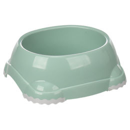 Produktbild von Flamingo Futter- und Trinknapf Leno oval grün, Maße: 15,5 x 13,5 x 5,5 cm