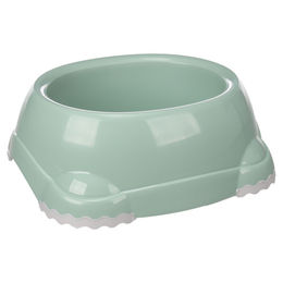 Produktbild von Flamingo Futter- und Trinknapf Leno oval grün, Maße: 28,5 x 26 x 10 cm