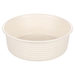 Flamingo Futter- und Trinknapf Ligna rund weiß - 1,93 l – Bild 1 von 4