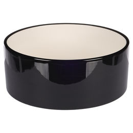 Flamingo Futter- und Trinknapf Rocky rund schwarz/weiß - 1,7 l – Bild 1 von 4