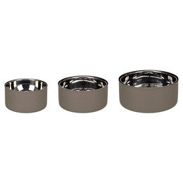 Produktbild von Flamingo Futter- und Trinknapf Xara rund taupe - 1,2 l