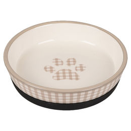 Produktbild von Flamingo Futternapf Katze Mylo Keramik antirutsch beige/weiß - 170 ml