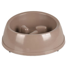 Produktbild von Flamingo Futternapf Mangi Slowfeeder taupe - 1500 ml