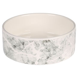 Flamingo Futternapf Marmi rund hellgrau für Hunde - 400 ml – Bild 1 von 2