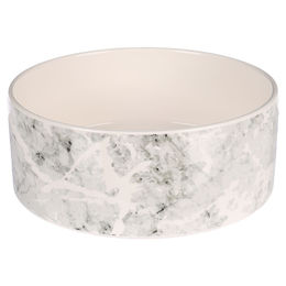 Flamingo Futternapf Marmi rund hellgrau Keramik - 1,7 l – Bild 1 von 2