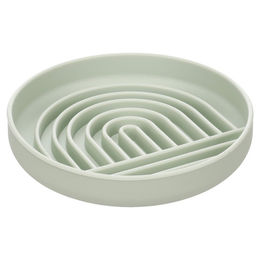 Produktbild von Flamingo Futternapf Slow Feeder Rainy rund hellgrün, Maße: 20 x 3,5 x 20 cm