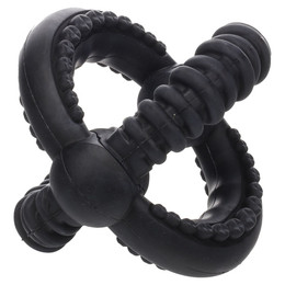 Produktbild von Flamingo Gladiator Cross Ball Hundespielzeug schwarz