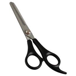 Produktbild von Flamingo Groo'me Effilierschere doppelseitig schwarz