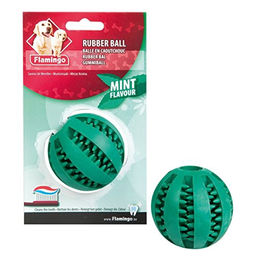Produktbild von Flamingo Gummiball mit Minze - 7 cm