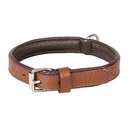 Flamingo Halsband Arizona Leder braun – Bild 1 von 2