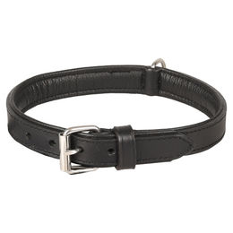 Flamingo Halsband Arizona Leder schwarz – Bild 1 von 2