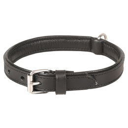 Flamingo Halsband Arizona Leder schwarz – Bild 1 von 2