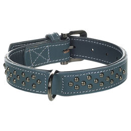 Flamingo Halsband Denver mit Nieten blau Größe M – Bild 1 von 4