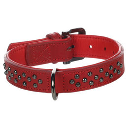 Flamingo Halsband Denver mit Nieten rot Größe M – Bild 1 von 4