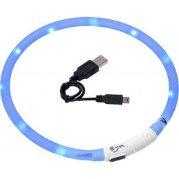 Produktbild von Flamingo Halsband Led Visio Light Blau 70 cm