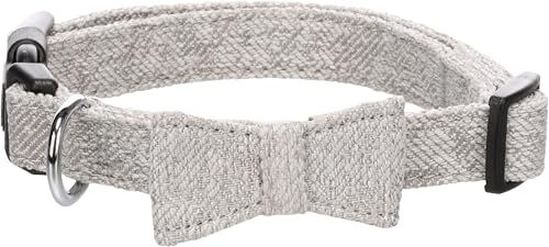 Flamingo Halsband mit Schleife Nelson grau Größe M – Bild 1 von 3