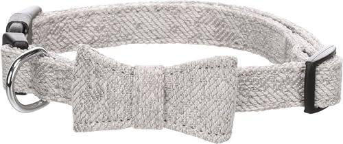 Flamingo Halsband mit Schleife Nelson grau Größe S – Bild 1 von 3