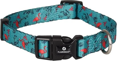 Produktbild von Flamingo Halsband Samar grün mit Flamingo