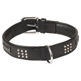 Flamingo Halsband Sedona Leder mit Nieten schwarz – Bild 1 von 2