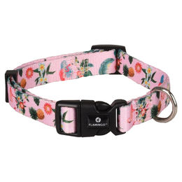 Produktbild von Flamingo Halsband Sera mit Flamingo rosa/grün/gelb