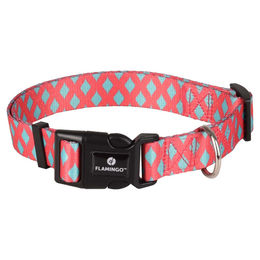 Produktbild von Flamingo Halsband Sue rosa/grün verstellbar