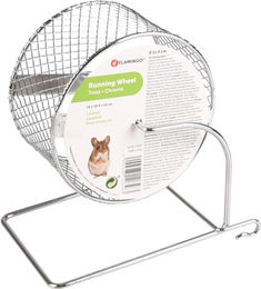 Flamingo Hamsterrad Trota aus Metall Chrom – Bild 1 von 5