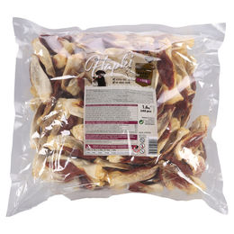 Produktbild von Flamingo Hapki Kaninchenohren mit Ente Hundesnack - 140 x 10 cm