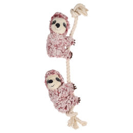 Flamingo HS Hangta Faultier mit Seil Altrosa S 40cm – Bild 1 von 3