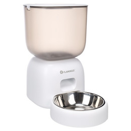 Produktbild von Flamingo Hunde-Futterspender Blido weiß - 3 l