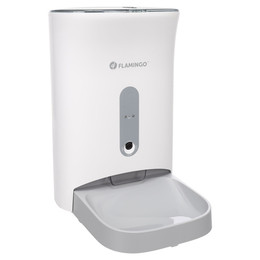 Produktbild von Flamingo Hunde-Futterspender Omega weiß - 4,5 l